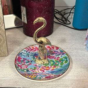 Never used Lilly Pulitzer flamingo ring holder